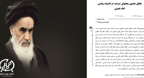 مقاله تحلیل مضمون محتوای «مردم» در اندیشه سیاسی امام خمینی (ره)